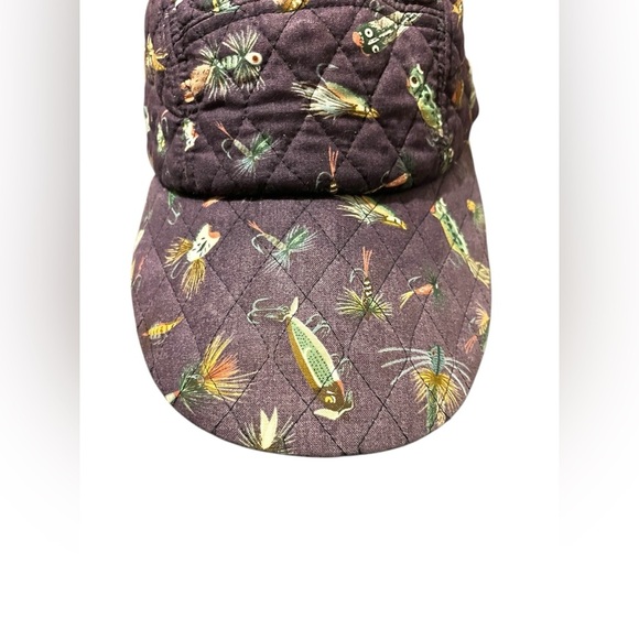 Vintage Rare Vera Bradley 5 Panel Quilted Cap Egg Plant Purple Fishing Novelty main image 5